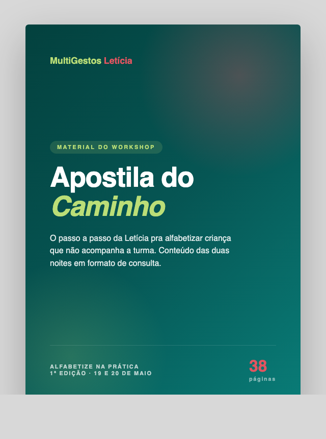 Apostila Alfabetize na Pratica